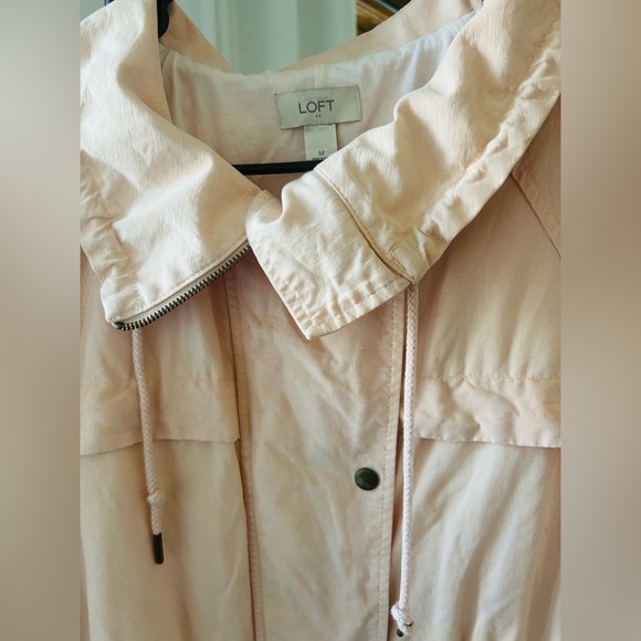 LOFT Light Salmon Pink Utility Jacket - Picture 2 of 6